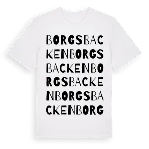 Borgsbacken ordlek t-shirt – ekologisk bomull t-shirt från Pinshirt