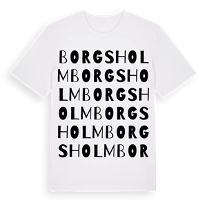Borgsholm ordlek t-shirt – ekologisk bomull t-shirt från Pinshirt