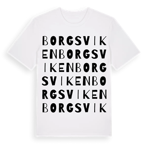 Borgsviken ordlek t-shirt – ekologisk bomull t-shirt från Pinshirt