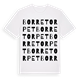 White t-shirt med Borretorpet ordlek t-shirt