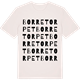 Vintage White t-shirt med Borretorpet ordlek t-shirt