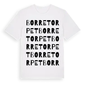 Borretorpet ordlek t-shirt – ekologisk bomull t-shirt från Pinshirt