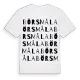 Börsmåla ordlek t-shirt