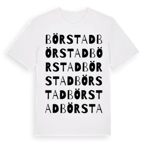 Börstad ordlek t-shirt – ekologisk bomull t-shirt från Pinshirt