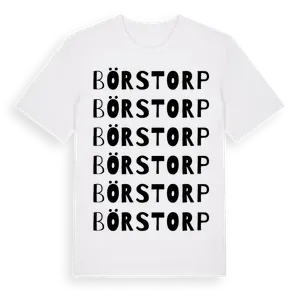 Börstorp ordlek t-shirt – ekologisk bomull t-shirt från Pinshirt