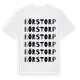 White t-shirt med Börstorp ordlek t-shirt