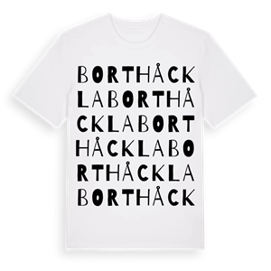 Borthåckla ordlek t-shirt – ekologisk bomull t-shirt från Pinshirt