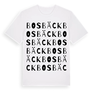 Bosbäck ordlek t-shirt – ekologisk bomull t-shirt från Pinshirt