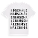 White t-shirt med Bösemålen ordlek t-shirt