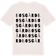 Vintage White t-shirt med Bosgård ordlek t-shirt
