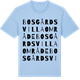 Blue Soul t-shirt med Bosgårds Villaområde ordlek t-shirt