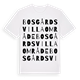 Bosgårds Villaområde ordlek t-shirt