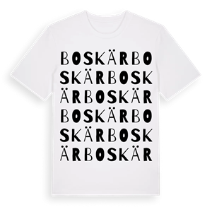 Boskär ordlek t-shirt – ekologisk bomull t-shirt från Pinshirt