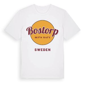 Bostorp cirkel t-shirt – ekologisk bomull t-shirt från Pinshirt