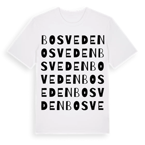 Bosveden ordlek t-shirt – ekologisk bomull t-shirt från Pinshirt