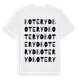 White t-shirt med Boteryd ordlek t-shirt