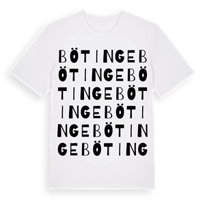 Bötinge ordlek t-shirt – ekologisk bomull t-shirt från Pinshirt