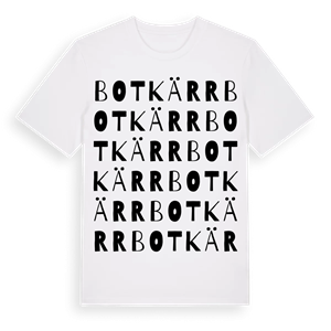 Botkärr ordlek t-shirt – ekologisk bomull t-shirt från Pinshirt