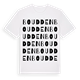 White t-shirt med Boudden ordlek t-shirt