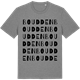 Mid Heather Gray t-shirt med Boudden ordlek t-shirt
