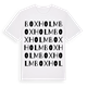 White t-shirt med Boxholm ordlek t-shirt
