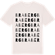Vintage White t-shirt med Braberg ordlek t-shirt