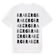 White t-shirt med Braberg ordlek t-shirt