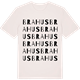 Vintage White t-shirt med Brahus ordlek t-shirt