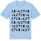 Blue Soul t-shirt med Braket ordlek t-shirt