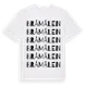 White t-shirt med Bråmålen ordlek t-shirt