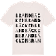 Vintage White t-shirt med Brandbäcken ordlek t-shirt