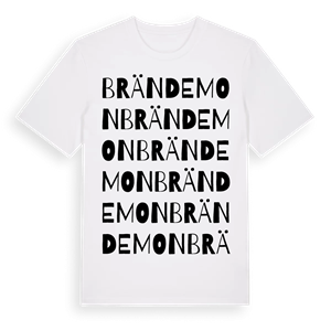 Brände mon ordlek t-shirt – ekologisk bomull t-shirt från Pinshirt