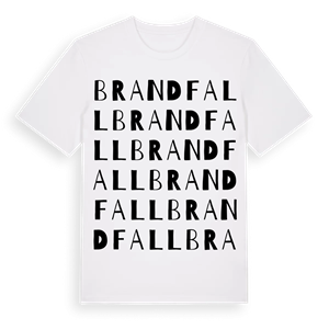 Brandfall ordlek t-shirt – ekologisk bomull t-shirt från Pinshirt