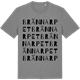 Mid Heather Gray t-shirt med Brännarpet ordlek t-shirt