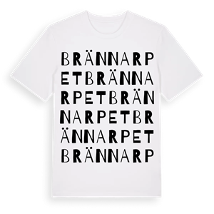 Brännarpet ordlek t-shirt – ekologisk bomull t-shirt från Pinshirt