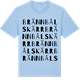 Blue Soul t-shirt med Brännbålskärr ordlek t-shirt