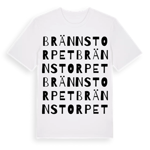 Brännstorpet ordlek t-shirt – ekologisk bomull t-shirt från Pinshirt