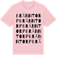 Pink Cotton t-shirt med Bränntorp ordlek t-shirt