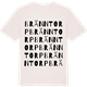 Vintage White t-shirt med Bränntorp ordlek t-shirt
