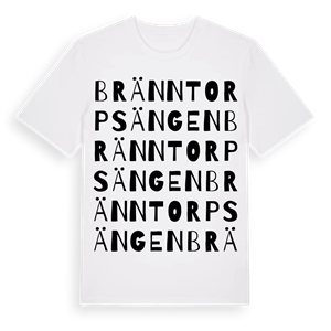 Bränntorpsängen ordlek t-shirt – ekologisk bomull t-shirt från Pinshirt
