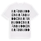 White t-shirt med Brännudden ordlek t-shirt