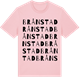 Pink Cotton t-shirt med Brånstad ordlek t-shirt