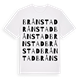 White t-shirt med Brånstad ordlek t-shirt