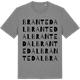 Mid Heather Gray t-shirt med Brantedal ordlek t-shirt