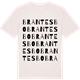 Vintage White t-shirt med Brantesbo ordlek t-shirt
