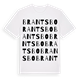 White t-shirt med Brantsbo ordlek t-shirt