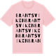 Pink Cotton t-shirt med Brantsviken ordlek t-shirt
