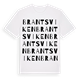 White t-shirt med Brantsviken ordlek t-shirt