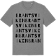 Mid Heather Gray t-shirt med Brantsviken ordlek t-shirt