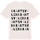 Vintage White t-shirt med Brantsviken ordlek t-shirt